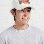 Abstract intuitive face and flowers Cap