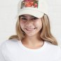 Abstract intuitive face and flowers Cap