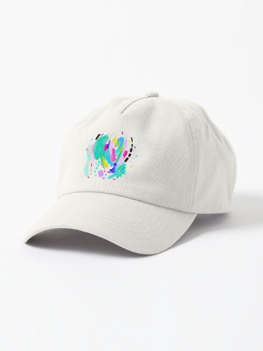 Abstract Painting in Fun Colors Cap