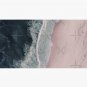 Aerial Ocean Beach Print, Pink Sand, Crashing Waves, Dark Blue Sea, Travel Photography Cap