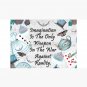 Alice In Wonderland Collage - Imagination Quote Cap