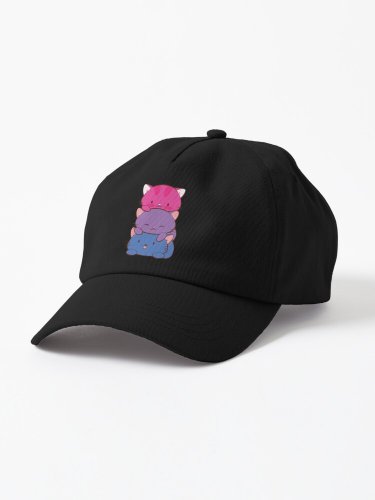 Bisexual Flag LGBT Bi Pride Cute Kawaii Cats Cap