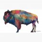 Bison Buffalo Western Art Watercolor Cap