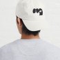 Black and White Parti Pomeranian Cute Black and White Fluffy Dog Cap