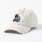 Black cat in Prink Roses  Cap