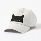 Black Cat Peeking  Cap