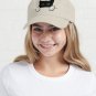 Black Cat White Hands Peeking Cap