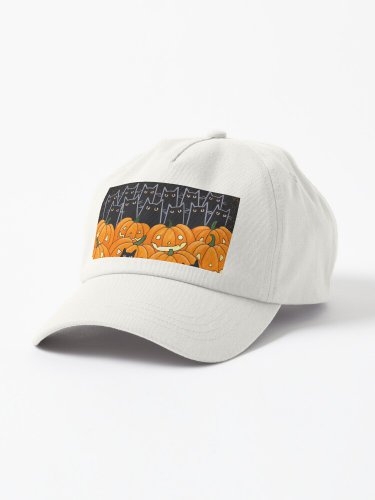 Black Cats and Jack-o-Lanterns Cap