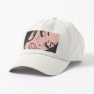 Black Hair Crying Comic Girl Cap