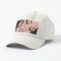 Black Hair Crying Comic Girl Cap
