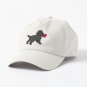 Black Labrador Puppy with a Little Heart Cap