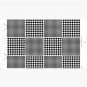 BLACK WHITE HOUNDSTOOTH CHECKERS PATTERN Cap
