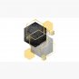 Black Yellow Gold Geometric Cap