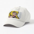 Blonde Bangs Crying Comic Girl Cap