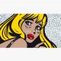 Blonde Bangs Crying Comic Girl Cap