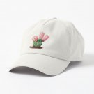 Blooming Cactus with Massive Pink Flowers Cap