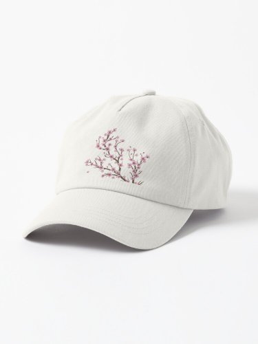 Blooming Sakura Branch design Cap