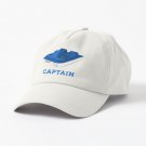 Blue and White Pedal Boat Captain Cap
