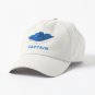 Blue and White Pedal Boat Captain Cap