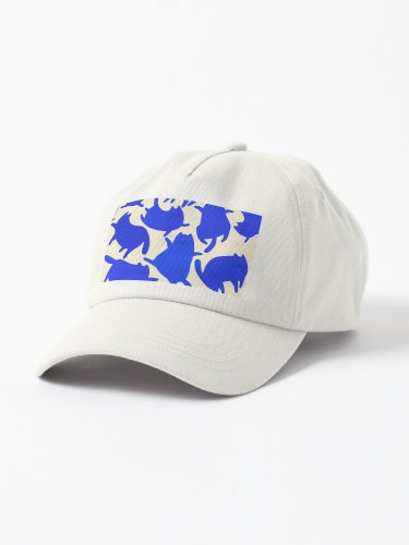 Blue Cats Pattern Cap