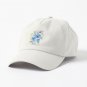 Blue Flowers in Watercolor Painting Cap