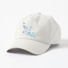 blue forget me not  watercolor painting  Cap