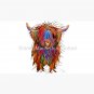 CoW PRiNT SCoTTiSH HiGHLaND ' PuMPHReY ' BY SHiRLeY MacARTHuR Cap