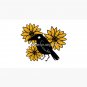 Crow and Sun Flowers Cap