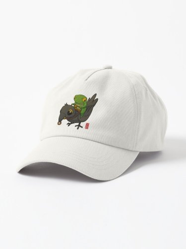 crow rider frog Cap
