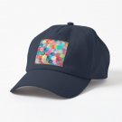 Crystal Bohemian Honeycomb Cubes - colorful hexagon pattern Cap