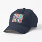 Crystal Bohemian Honeycomb Cubes - colorful hexagon pattern Cap