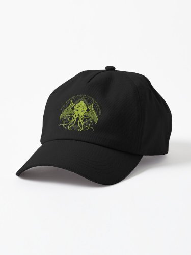 Cthulhu - Lovecraft - Distressed chant design v2 Cap