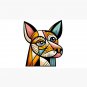 Cubist Dog's face Cap