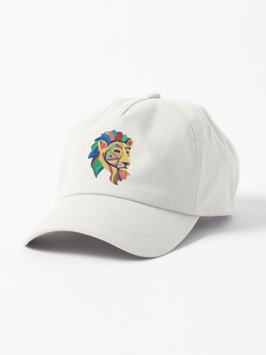 Cubist Lion Face Cap