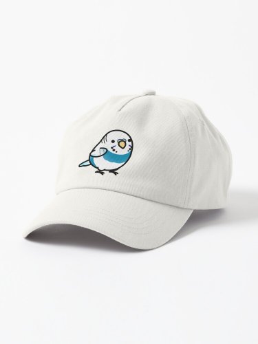 CUSTOM Mr Blue the Chubby Budgie Cap