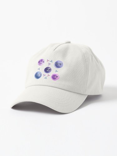 Cute 3D Immune Cells with Antibodies Cap