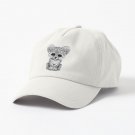 Cute Baby Snow Leopard Cub on Pink Cap