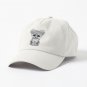 Cute Baby Snow Leopard Cub on Pink Cap