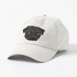 Cute black pug portrait Cap