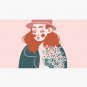 Cute girl holding flowers Cap