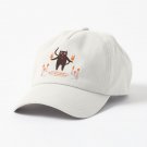 Cute halloween black cat witchcraft illustration Cap