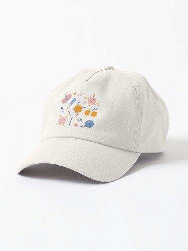 Cute Knitting Pack Sticker  Cap