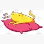 Cute Lazy Cat Not Today Meme Cap