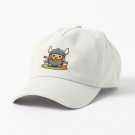 Cute little viking warrior eating noodles Cap