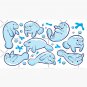Cute Manatee Pattern - Blue Underwater Pattern Cap