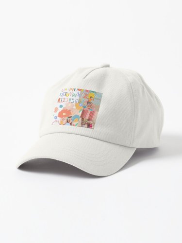 Cute pastel collage Cap