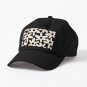 Daisy Time Black and Almond Cream Retro Scandinavian Floral Pattern Cap
