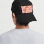 Daisy Time Retro Floral Pattern Pink Orange  Cap