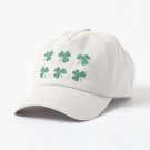 Dancing Shamrocks on Cream Background Cap