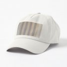 Daniel Buren - Peinture acrylique blanche sur tissu rayé blanc et gris clair - 1967 Cap